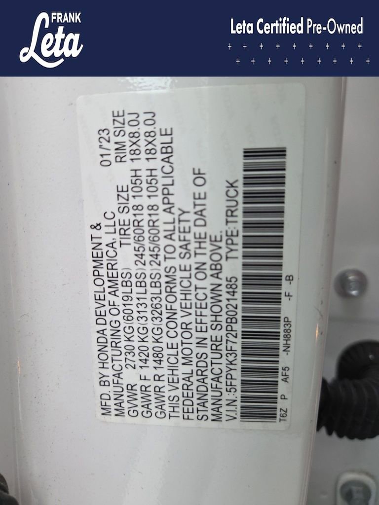 Used 2023 Honda Ridgeline RTL-E image 35