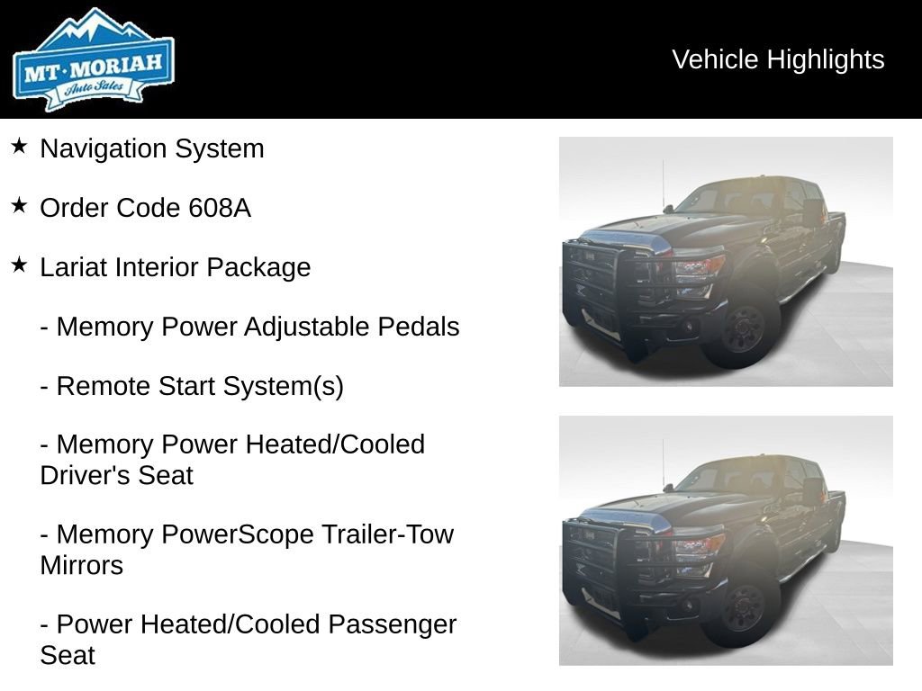 Used 2015 Ford F250 Lariat w/ Lariat Interior Package image 4