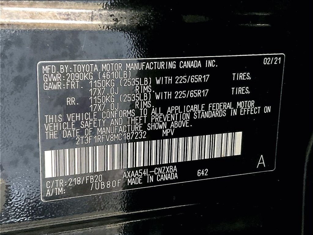 Certified 2021 Toyota RAV4 LE AWD/4WD image 35
