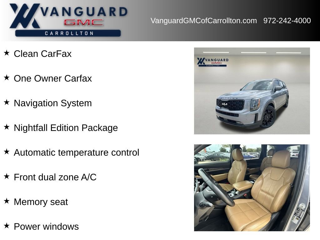 Used 2022 Kia Telluride SX w/ Nightfall Edition Package image 6