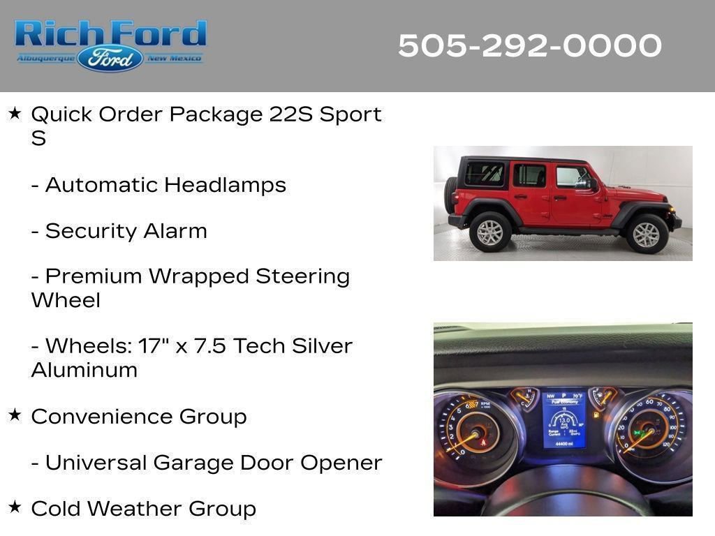 Used 2023 Jeep Wrangler Unlimited Sport AWD/4WD image 45