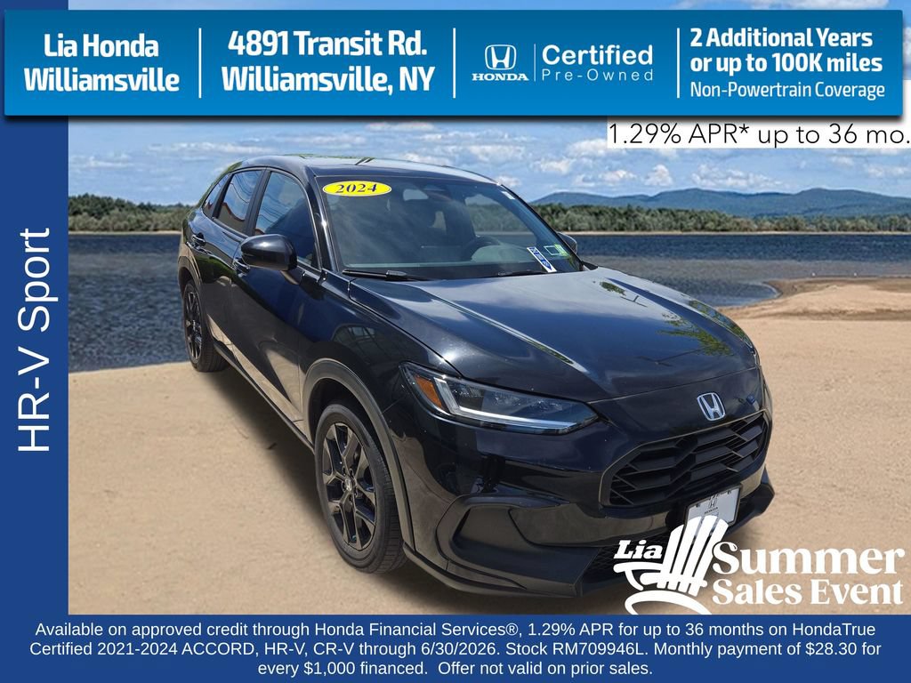 Certified 2024 Honda HR-V Sport