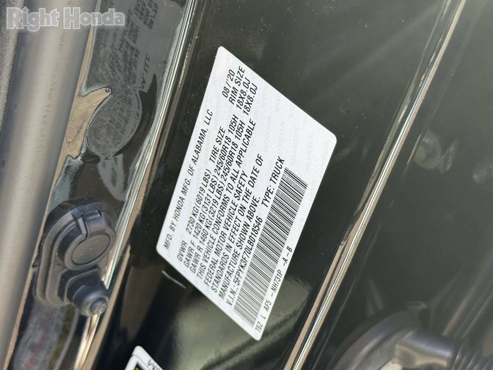 Used 2020 Honda Ridgeline RTL-E image 34