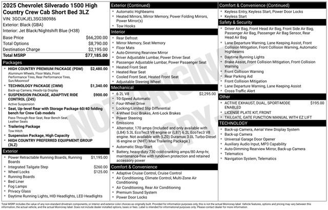 Used 2025 Chevrolet Silverado 1500 High Country w/ High Country Premium Package image 5