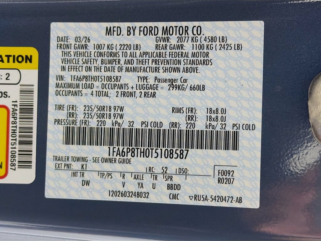 New 2026 Ford Mustang Coupe RWD image 29