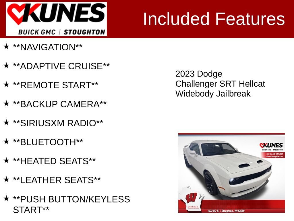 Used 2023 Dodge Challenger SRT Hellcat RWD image 2