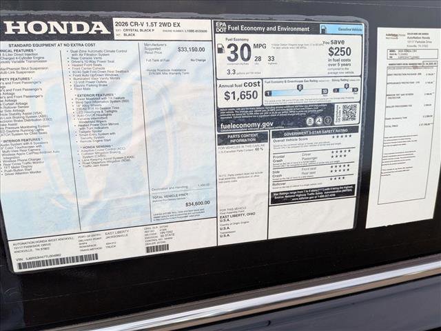 New 2026 Honda CR-V EX image 17