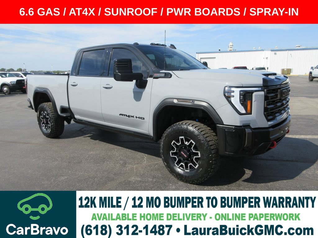 Certified 2024 GMC Sierra 2500 AT4X w/ Snow Plow Prep/Camper Package AWD/4WD image 1