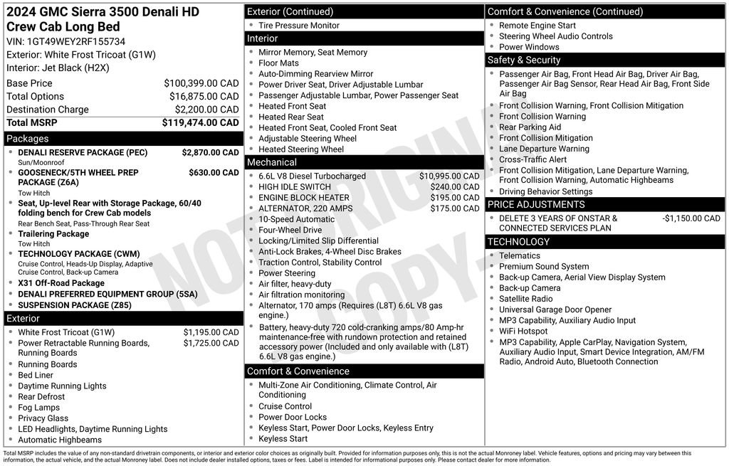 Used 2024 GMC Sierra 3500 Denali w/ Denali Reserve Package AWD/4WD image 13