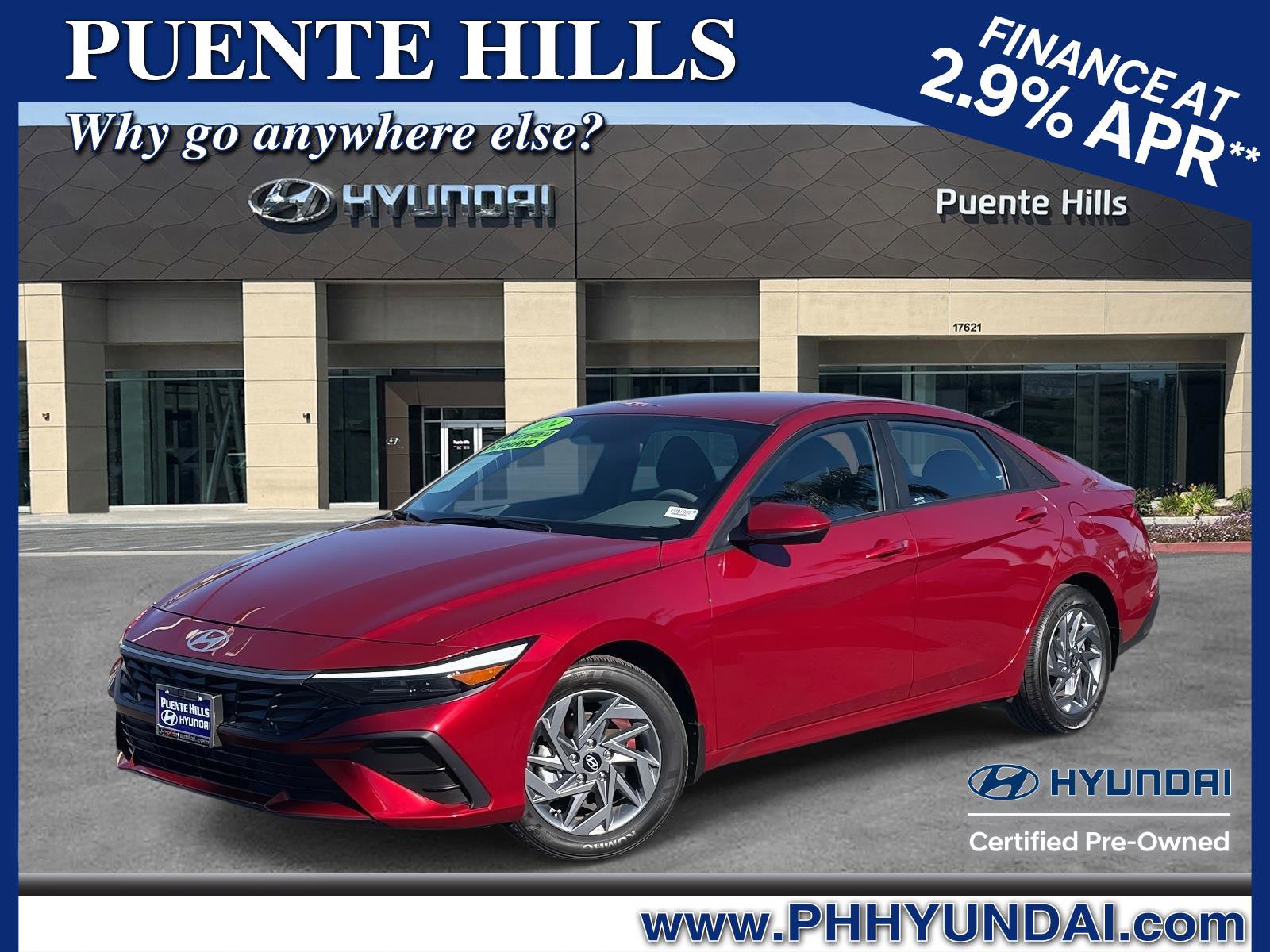 Certified 2024 Hyundai Elantra Blue image 1