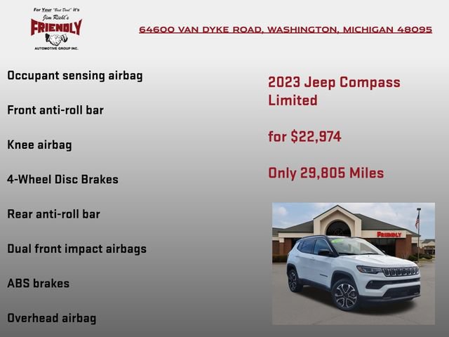 Used 2023 Jeep Compass Limited AWD/4WD image 15