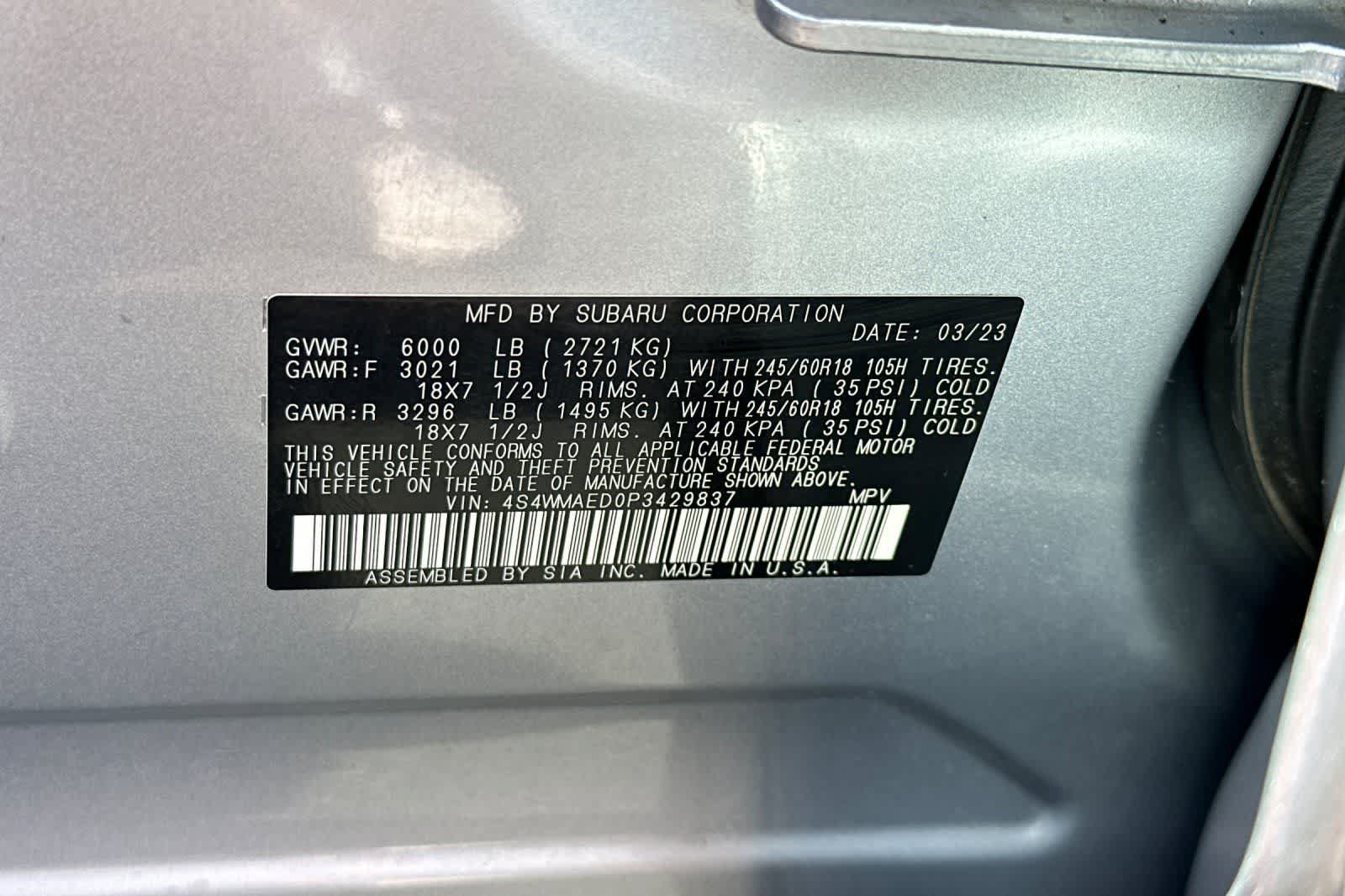 Used 2023 Subaru Ascent Premium w/ Convenience Package AWD/4WD image 33