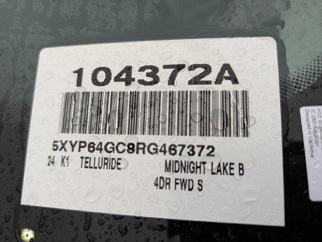 Used 2024 Kia Telluride S w/ S Sunroof Package FWD image 38