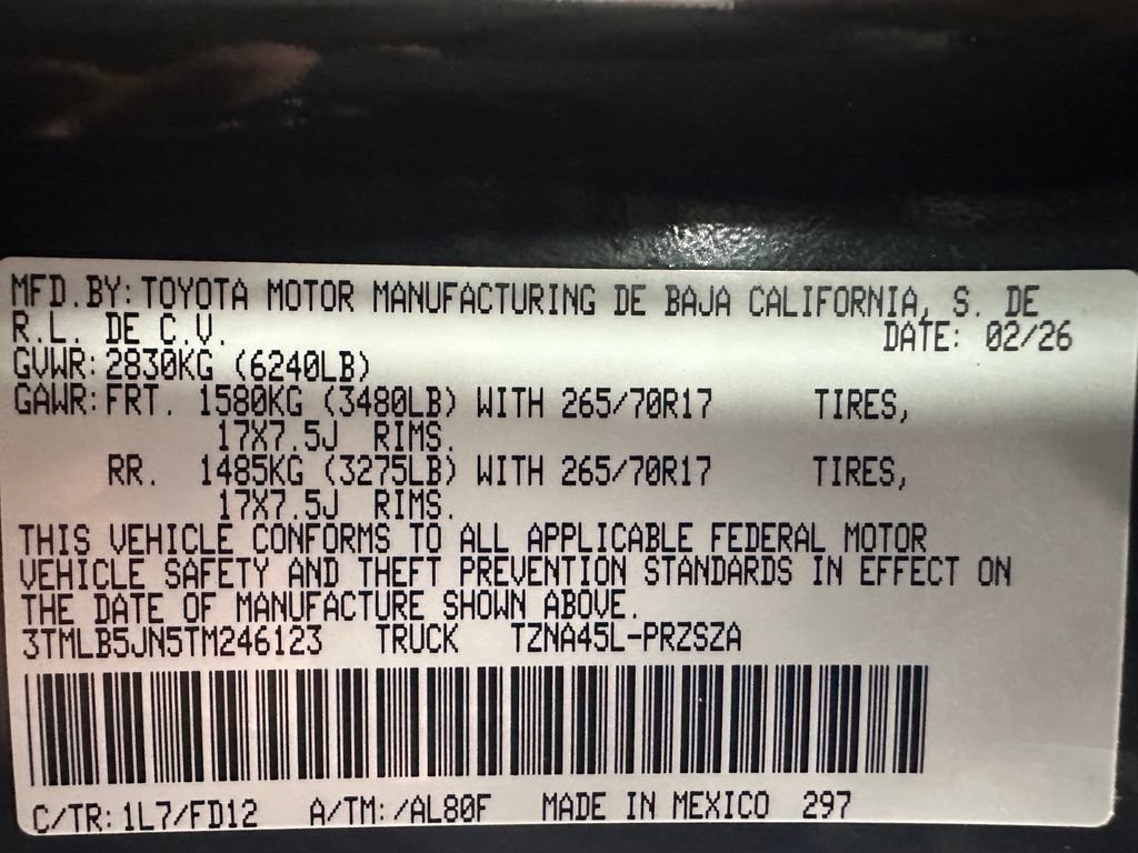 Used 2026 Toyota Tacoma TRD Off-Road AWD/4WD image 11