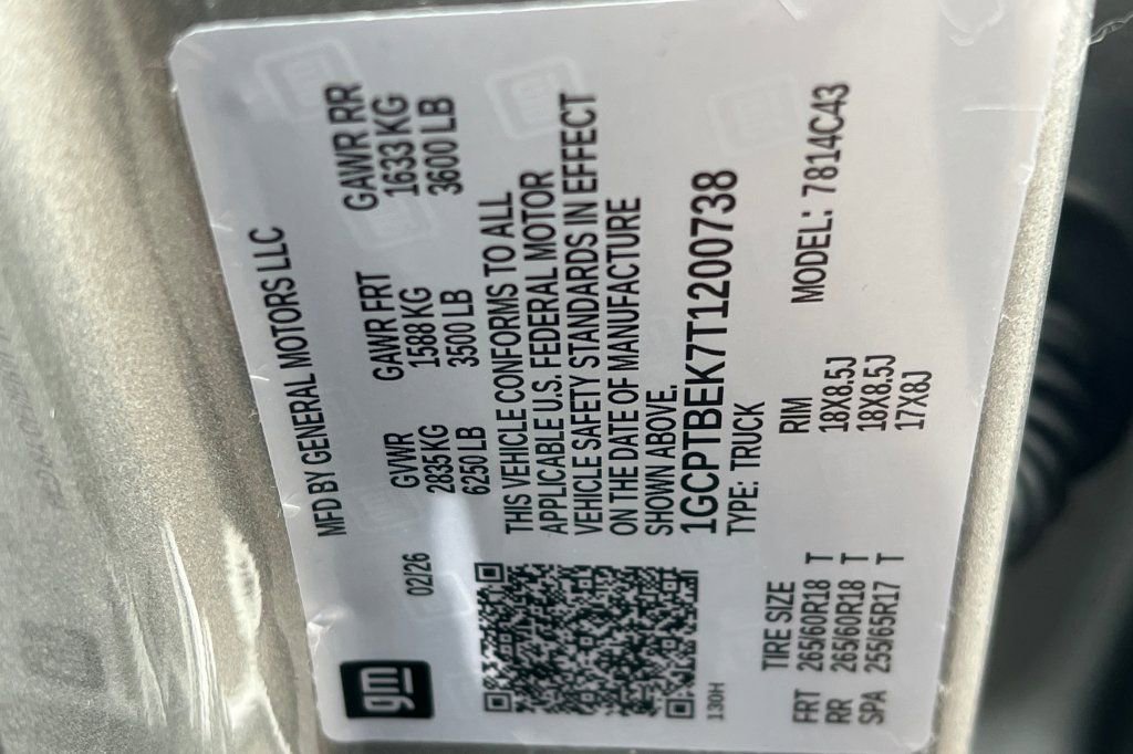 New 2026 Chevrolet Colorado W/T AWD/4WD image 21
