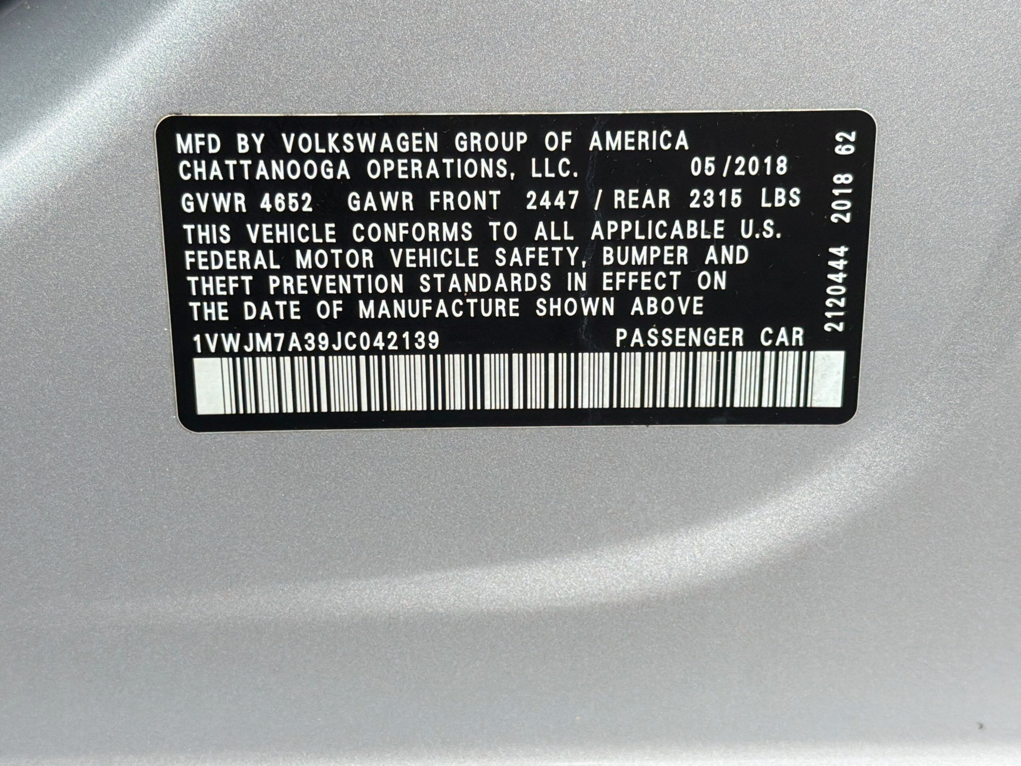 Used 2018 Volkswagen Passat GT FWD image 42