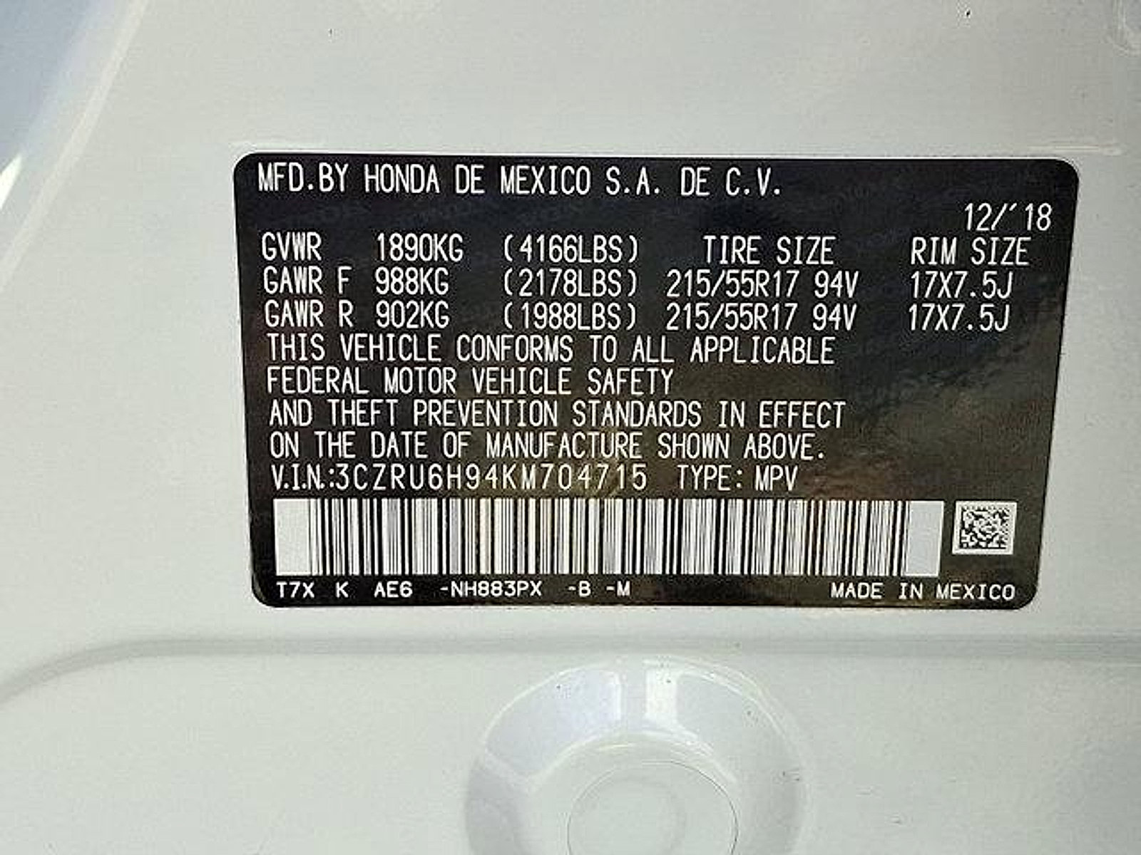 Used 2019 Honda HR-V Touring image 27