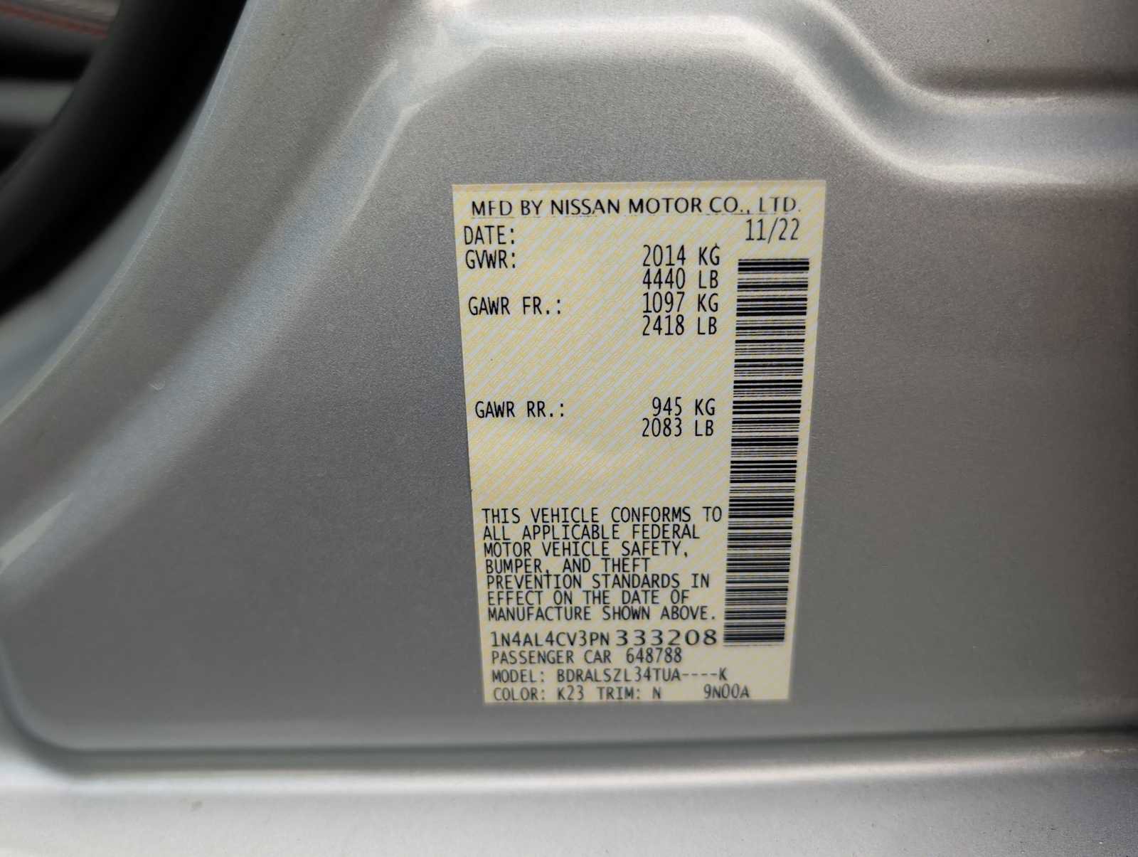 Used 2023 Nissan Altima 2.0 SR image 27