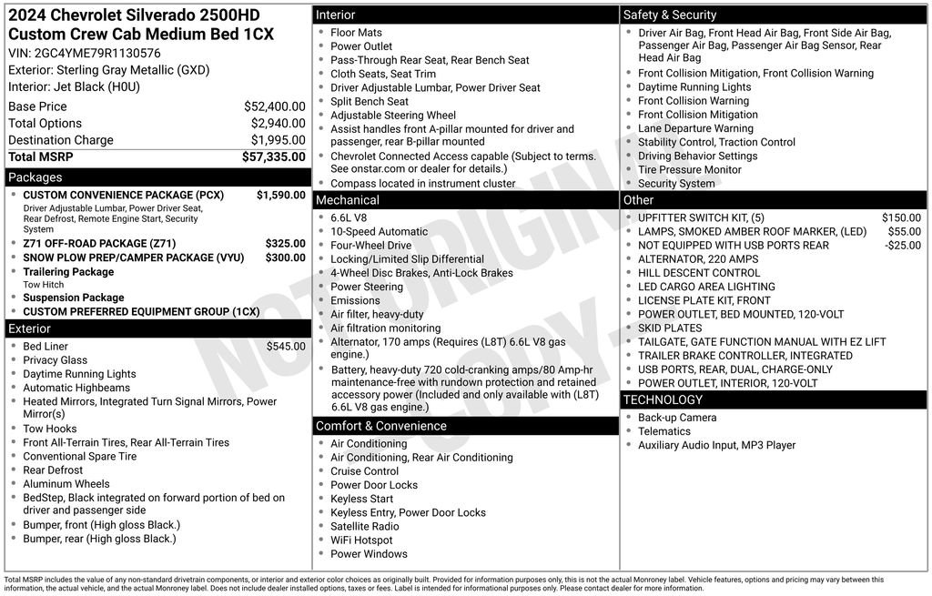 Certified 2024 Chevrolet Silverado 2500 Custom w/ Custom Convenience Package image 6