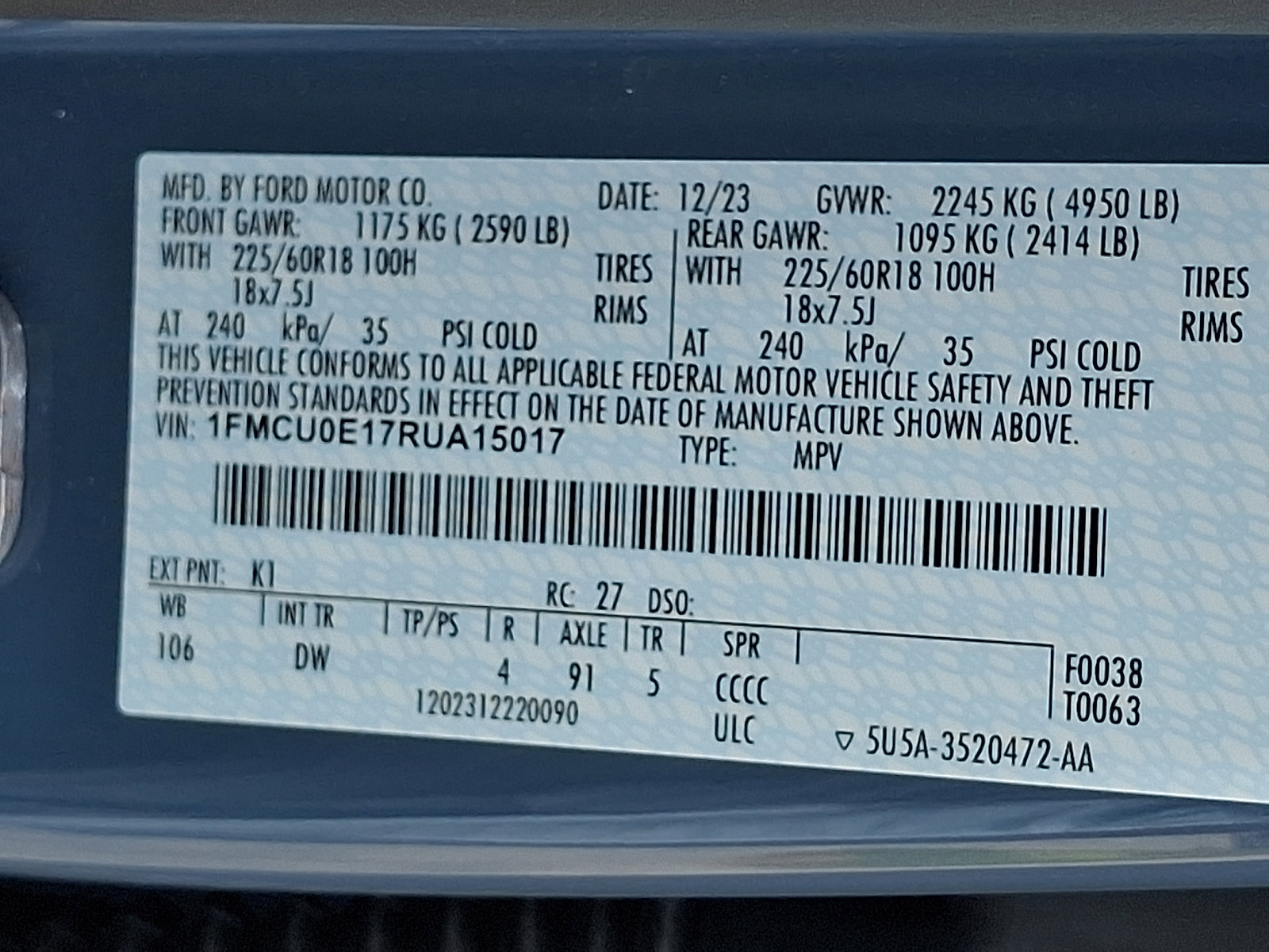 Used 2024 Ford Escape SE w/ PHEV Premium Package image 29