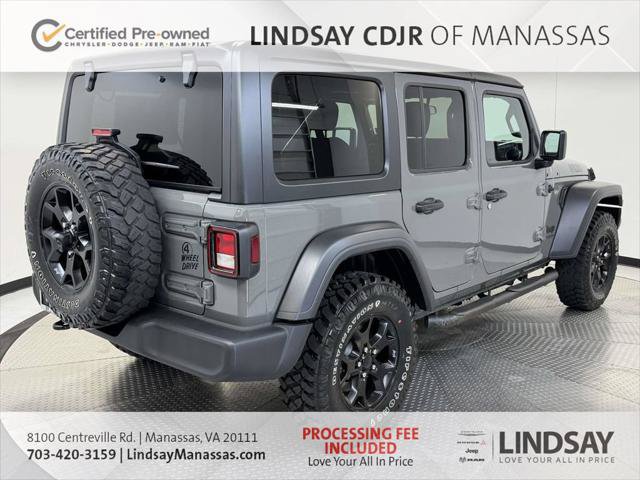 Certified 2020 Jeep Wrangler Unlimited Sport AWD/4WD image 9