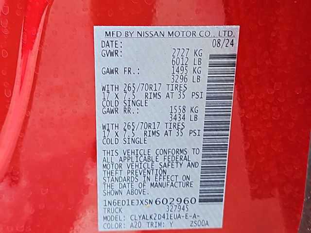 Used 2025 Nissan Frontier Pro-X w/ Pro Premium Package RWD image 39
