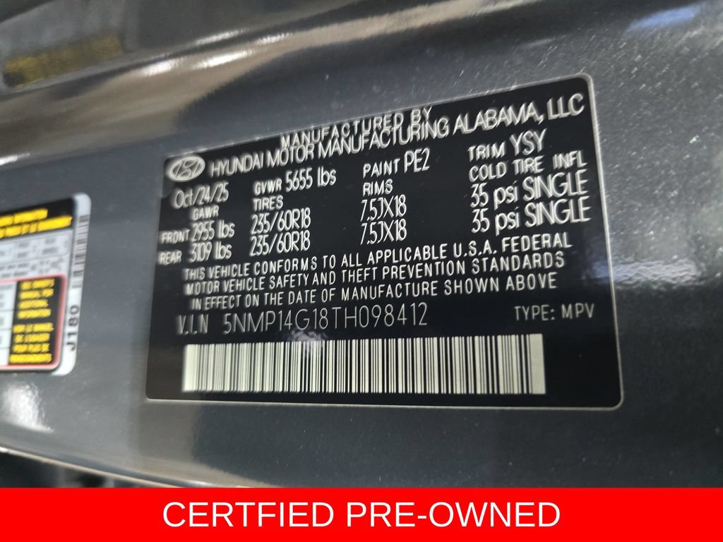 Certified 2026 Hyundai Santa Fe SE FWD image 36