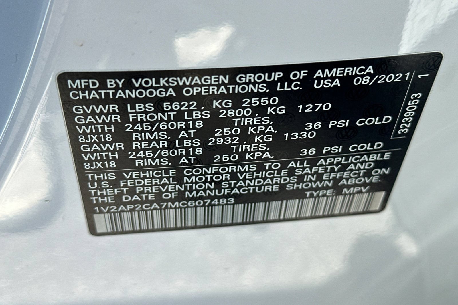 Used 2021 Volkswagen Atlas S FWD image 28
