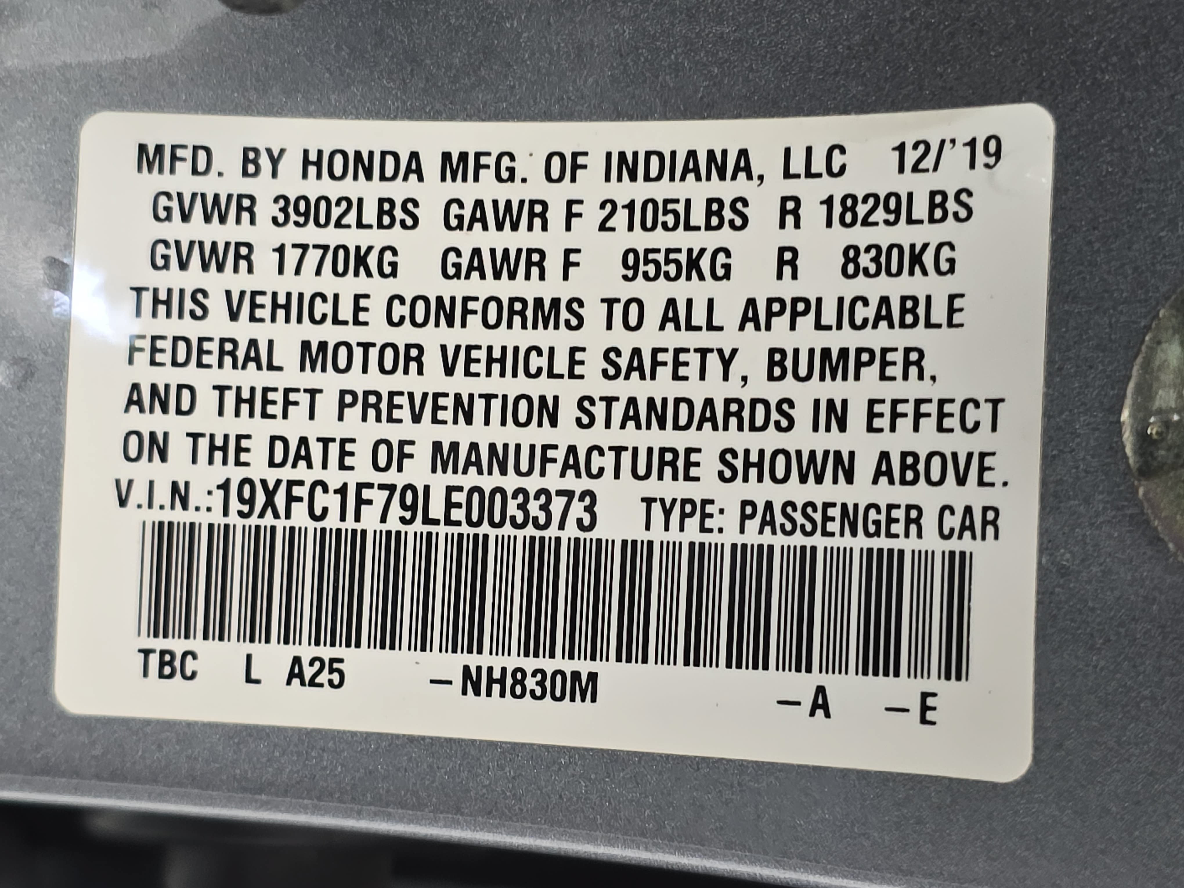Used 2020 Honda Civic EX-L image 34