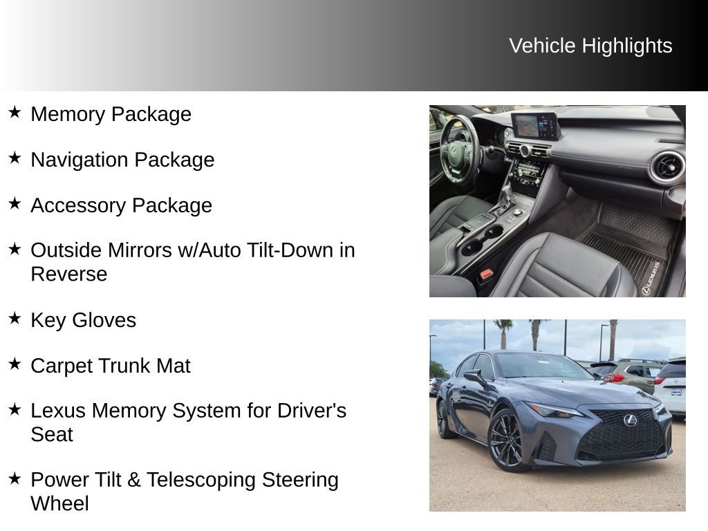 Used 2022 Lexus IS 350 F Sport w/ Navigation Package RWD image 10