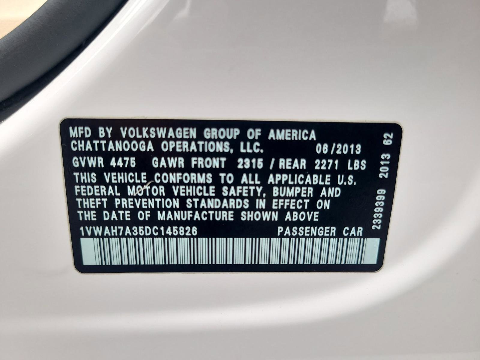 Used 2013 Volkswagen Passat 2.5 S image 24