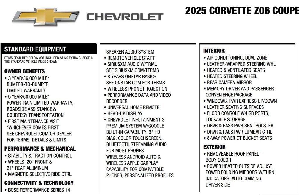 Used 2025 Chevrolet Corvette Z06 RWD image 17