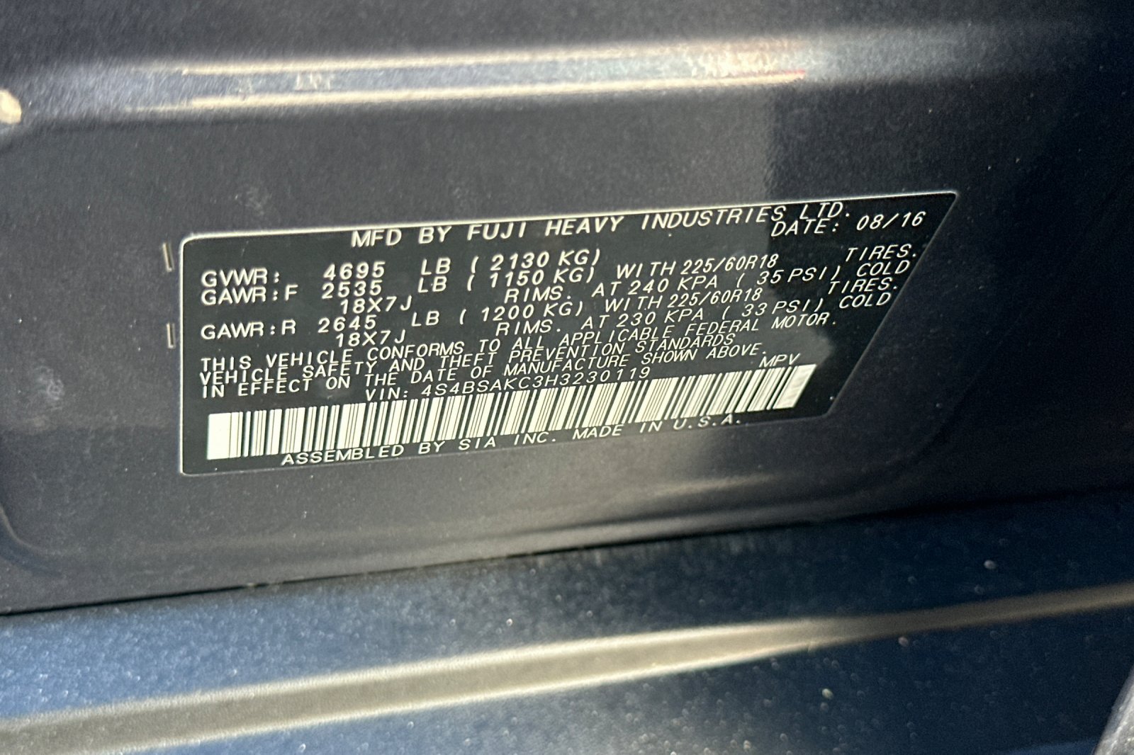 Used 2017 Subaru Outback 2.5i Limited w/ Popular Package #5 AWD/4WD image 35