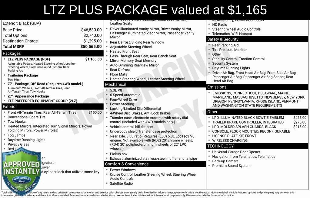 Used 2017 Chevrolet Silverado 1500 LTZ Z71 w/ LTZ Plus Package