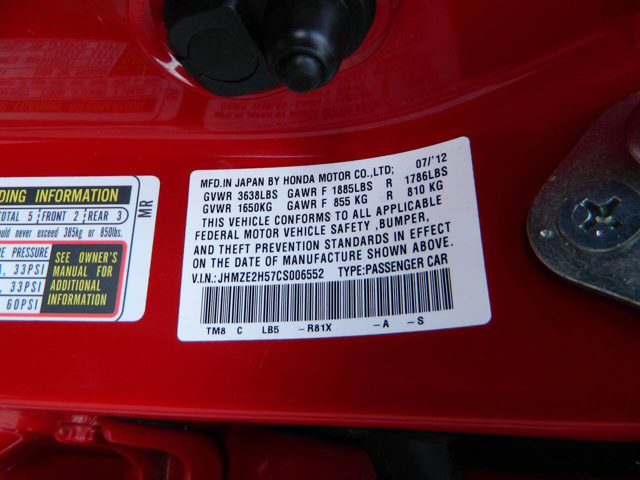 Used 2012 Honda Insight LX image 25