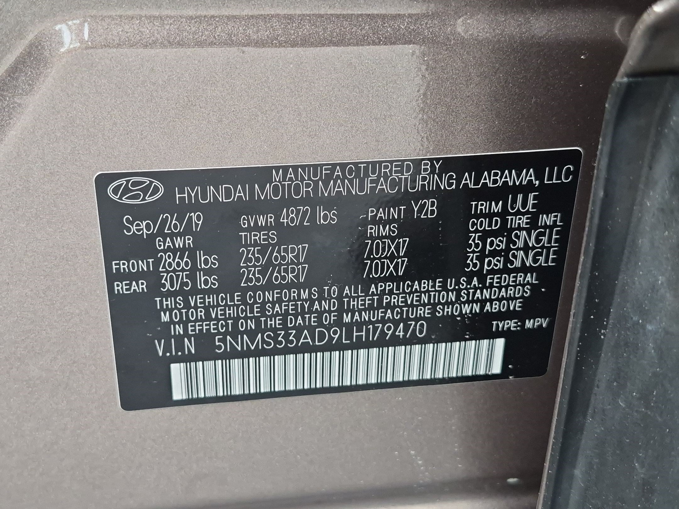 Used 2020 Hyundai Santa Fe SEL FWD image 33