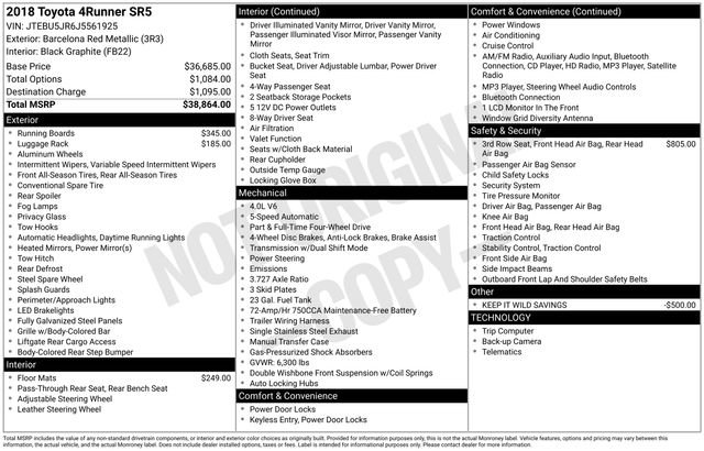 Used 2018 Toyota 4Runner SR5 image 31