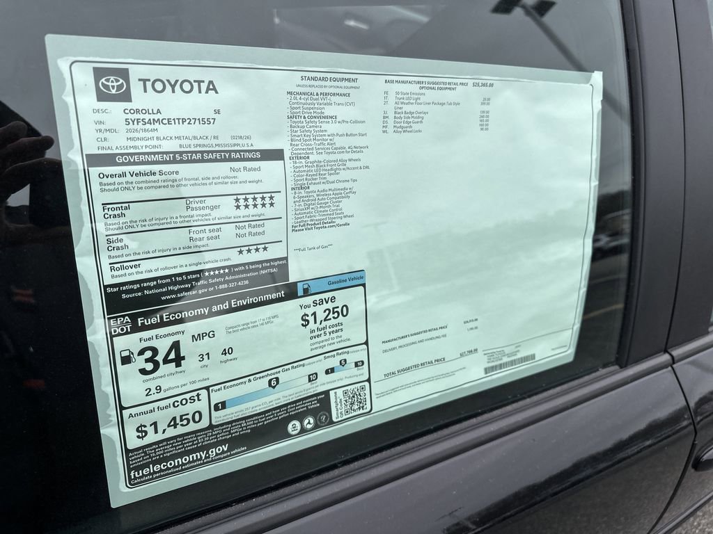 New 2026 Toyota Corolla SE FWD image 24