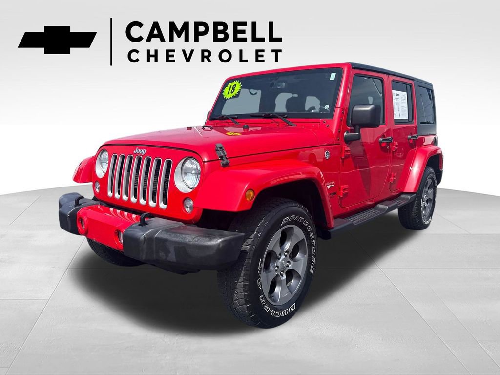 Used 2018 Jeep Wrangler Unlimited Sahara w/ Connectivity Group AWD/4WD image 1