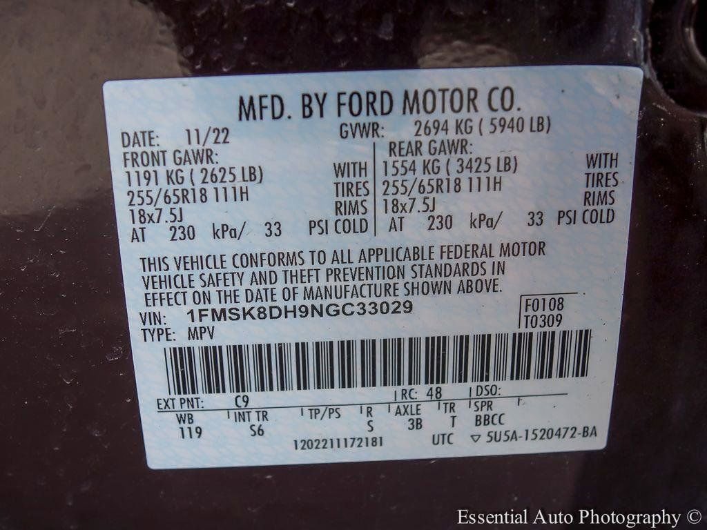 Certified 2022 Ford Explorer XLT w/ Equipment Group 202A AWD/4WD image 28