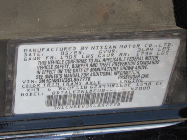 Certified 2025 Nissan Versa S w/ Trunk Package image 19