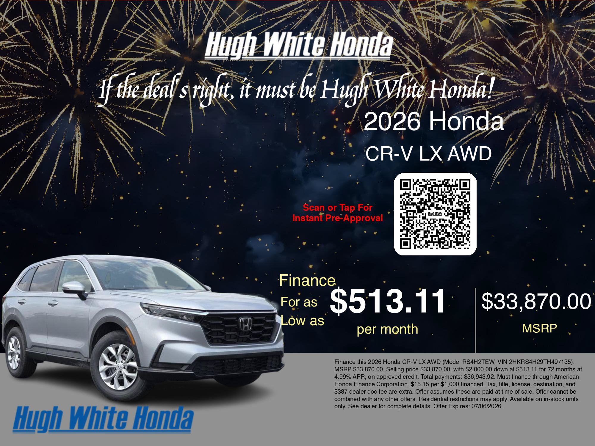 New 2026 Honda CR-V LX image 7