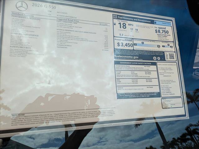New 2026 Mercedes-Benz G 550 image 16