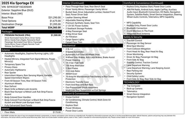 Used 2025 Kia Sportage EX w/ Premium Package image 4