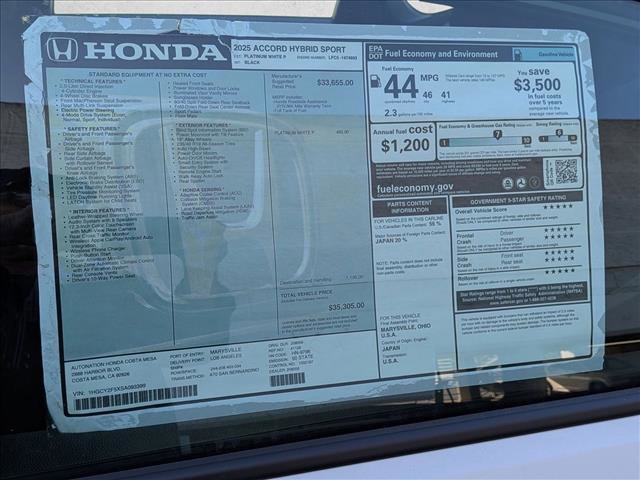 New 2025 Honda Accord Sport image 18