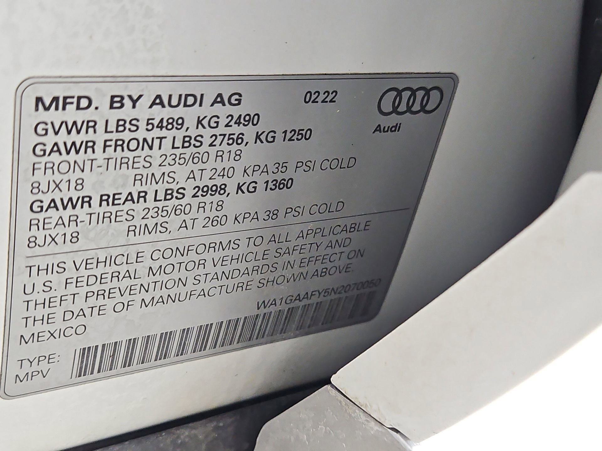 Certified 2022 Audi Q5 2.0T Premium image 45