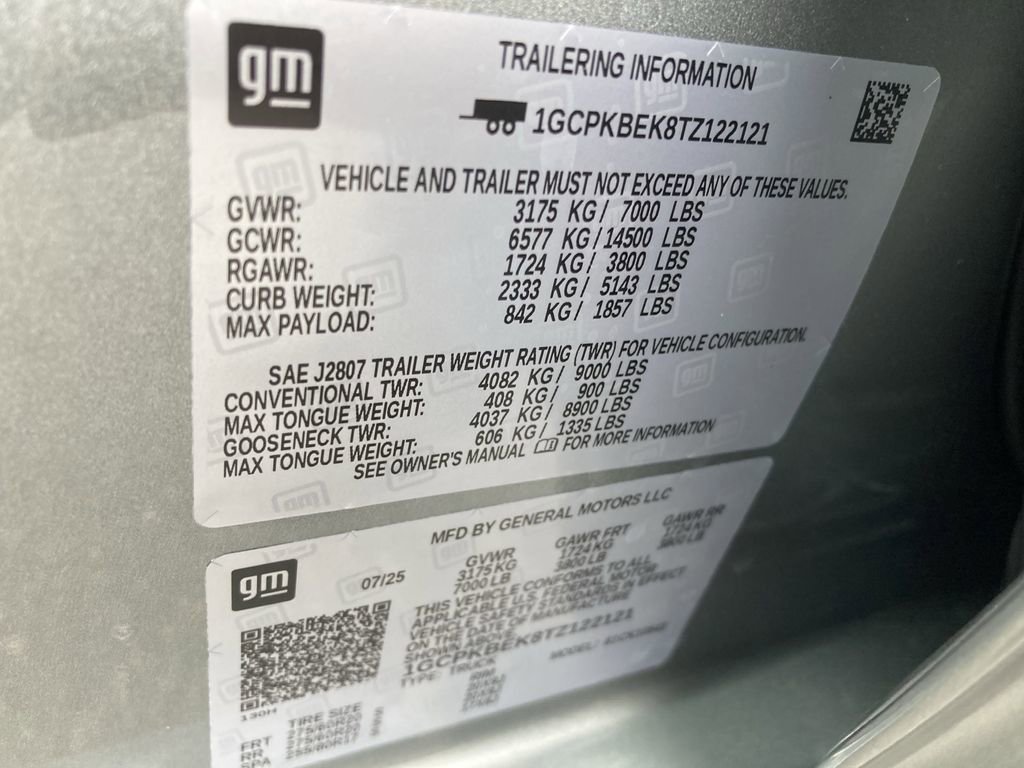 New 2026 Chevrolet Silverado 1500 Custom w/ LPO, Dark Essentials Package image 41