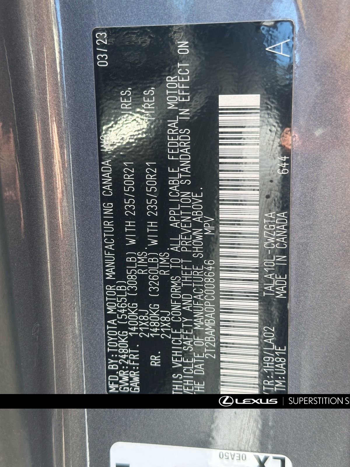 Used 2023 Lexus RX 350 FWD w/ Cold Area Package image 30