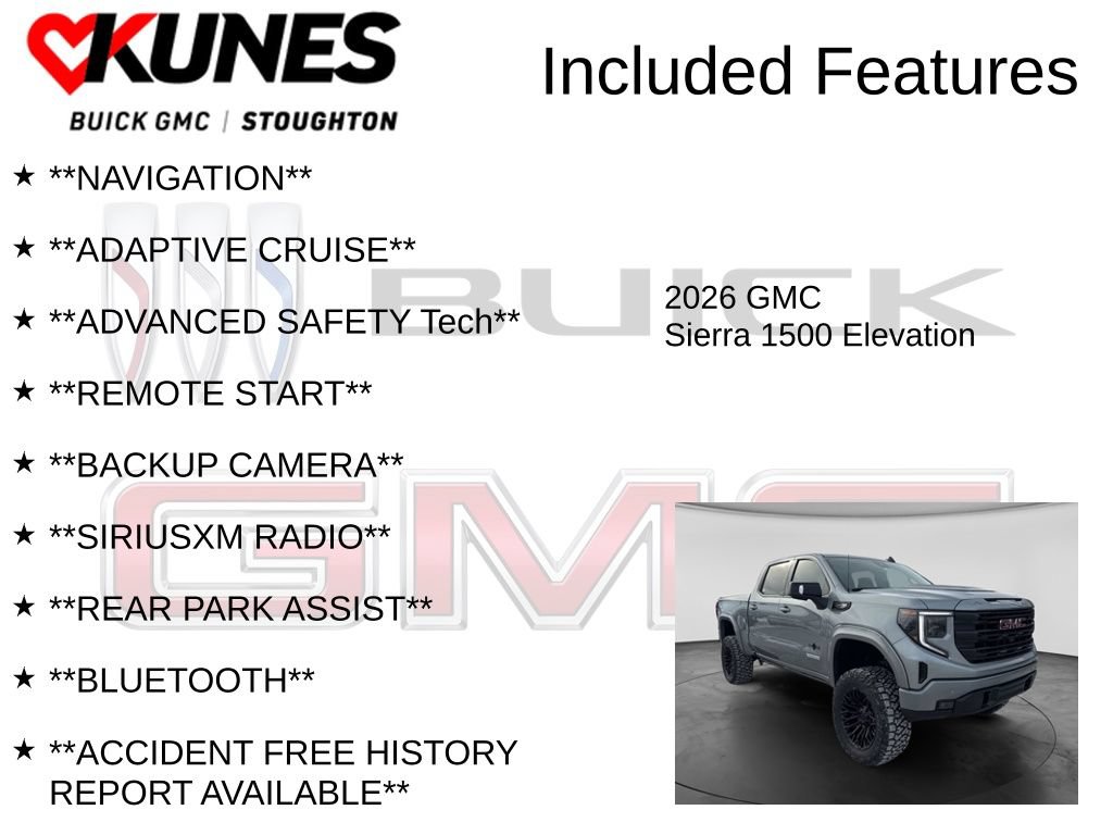 New 2026 GMC Sierra 1500 Elevation w/ Elevation Premium Package AWD/4WD image 2