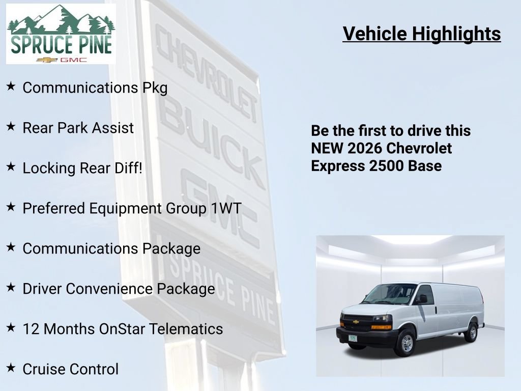New 2026 Chevrolet Express 2500 w/ Communications Package RWD image 5